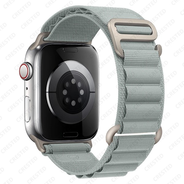 för Apple Watch Armband 45mm 46mm 49mm 42mm iwatch Band 44mm 41mm 40mm Nylon Alpine armband correa Serie 10 9 8 7 6 SE Ultra 2 Brass 38 40 41 S10-42mm