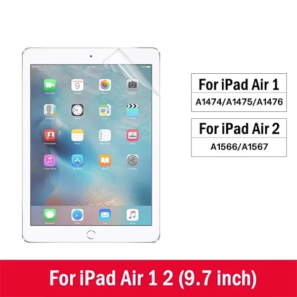 Paperfeel Filmer Mjuka PET Matt Skärmskydd för Apple IPad 9 8 7 6 Mini 7 6 5 IPad Pro Air 4 5 Papperskänsla Anti-Glare Skydd For iPad Air 1 2