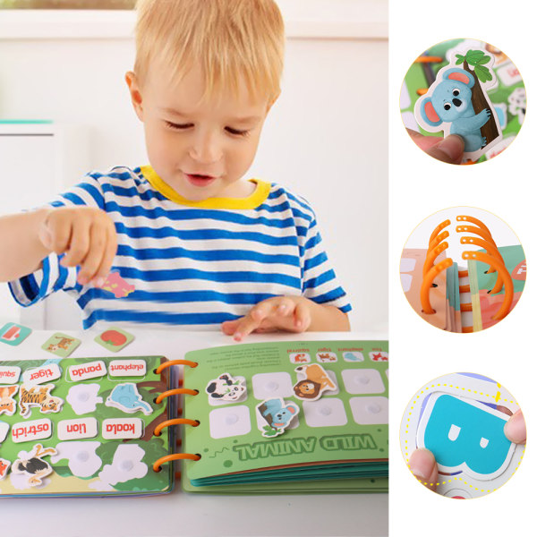 Pedagogisk leksak och klistrabok Hand-öga-koordination Pedagogiska leksaker  för 2-åring as show a2b3 | as show | Fyndiq