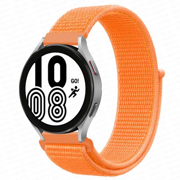 Nylon Loop Band för Samsung Galaxy Watch 6 4 7 classic/5 Pro/active 2/Gear S3 20mm/22mm Armband Huawei watch GT 2e 3 pro rem papaya 37 22mm