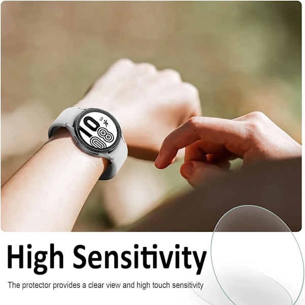 Härdat glas för Samsung Galaxy Watch 5 4 40mm 44mm Skärmskydd Anti-Repor för Galaxy Watch 5 Pro 45mm Tillbehör 2 Pcs 40MM for Watch 4