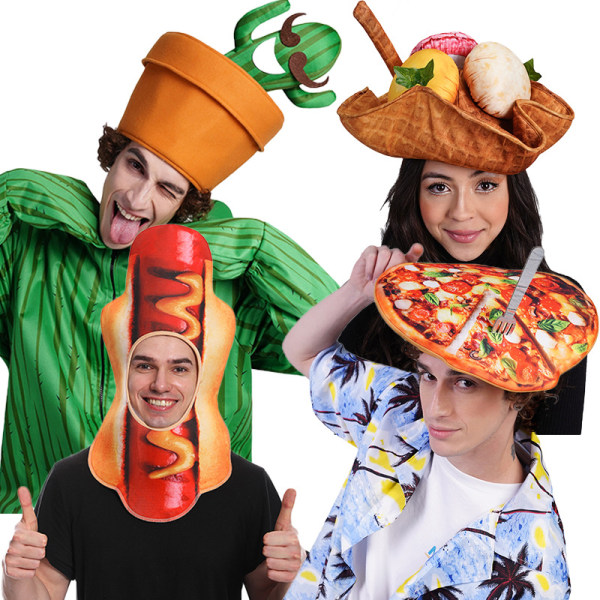roliga och roliga växtmat hattar Halloween hattar scenframträdanden  rekvisita hattar par hattar H018 c602 | H018 | Fyndiq