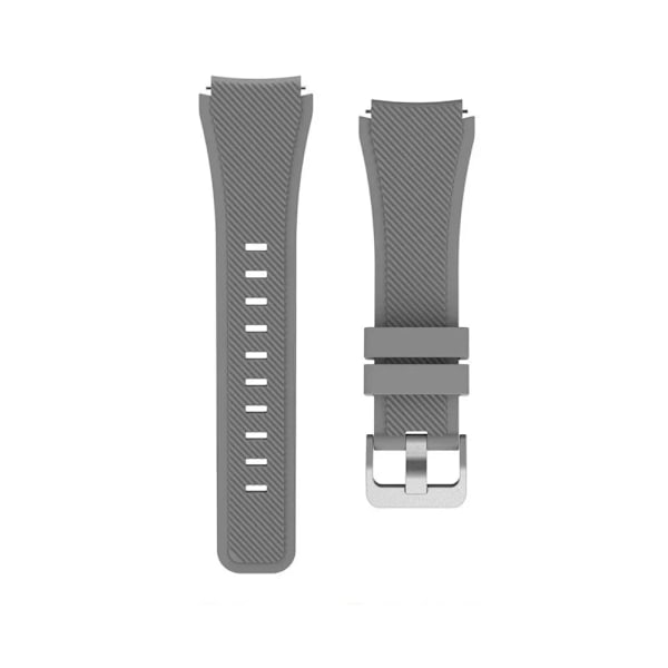 22mm Silikonarmband för Samsung Watch 3/Gear S3 Frontier/Huawei Watch 5 GT5-4 Pro Armband Klockarmband Amazfit BIP 6/Balance 2/GTR4 Gray Huawei Watch 5 46mm