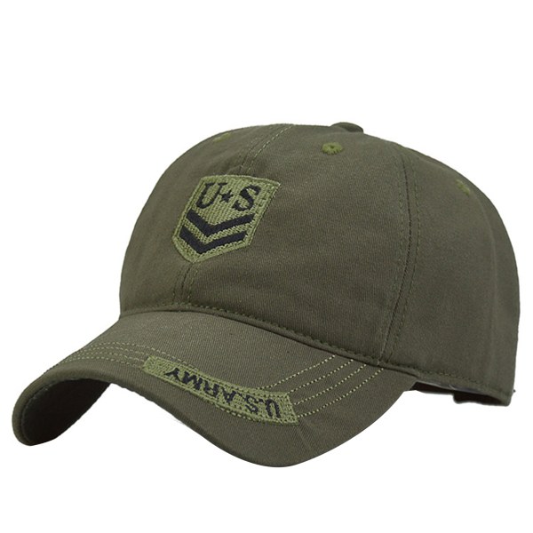 Män Baseball Hat Militarys Training Army Camouflage Cap Utomhus Camping Vandring Solhatt us green