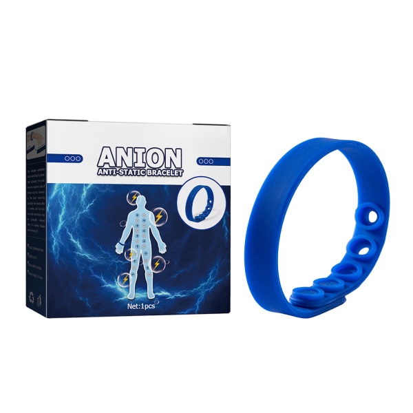 Anion Anti-statiskt armband Mjukt Silikon Armband Trötthet Relief Sport Armband 1pcs