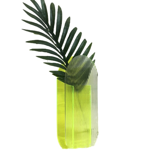 Blomvas färgglad modern modern design blommig behållare dekoration för hemmakontoret fluorescent green