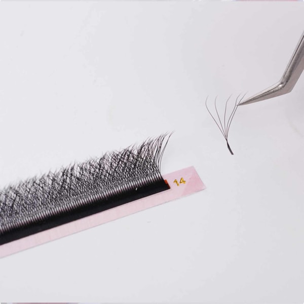 W Shape Grafting Ögonfransar 5 tips Fransar Fantastisk 5D-effekt present för flickor kvinnor 12mm warpage c 0.07
