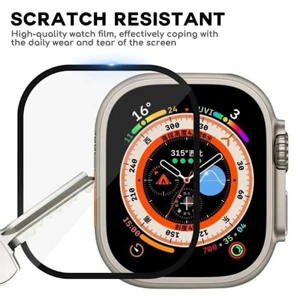 5 st Keramisk film Installationsverktyg För Apple Watch Ultra 9 8 7 49mm 45mm 41mm Skärmskydd För iwatch 10 6 5 46mm 44mm 40mm 42mm Series123 42MM 5PCS Ceramic film
