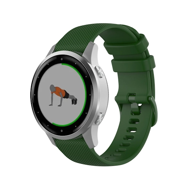 Nytt 22mm 20mm Silikonarmband För Samsung Klocka 7 6 5 4 Andningsbart Ersättningsarmband För Huawei Klocka GT5-4-3/Amazfit GTR GTS ArmyGreen For 20mm