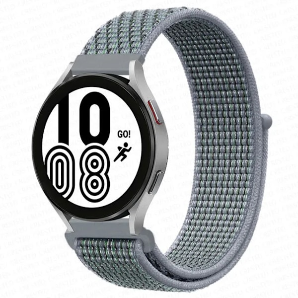 Nylon Loop Band för Samsung Galaxy Watch 6 4 7 classic/5 Pro/active 2/Gear S3 20mm/22mm Armband Huawei watch GT 2e 3 pro rem Obsidian Mist 68 20mm