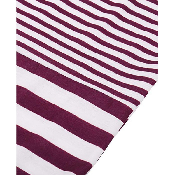 Dam Dam Långärmad Stripe Printing Casual Cardigan Coat för Autumn Beach b 2xl