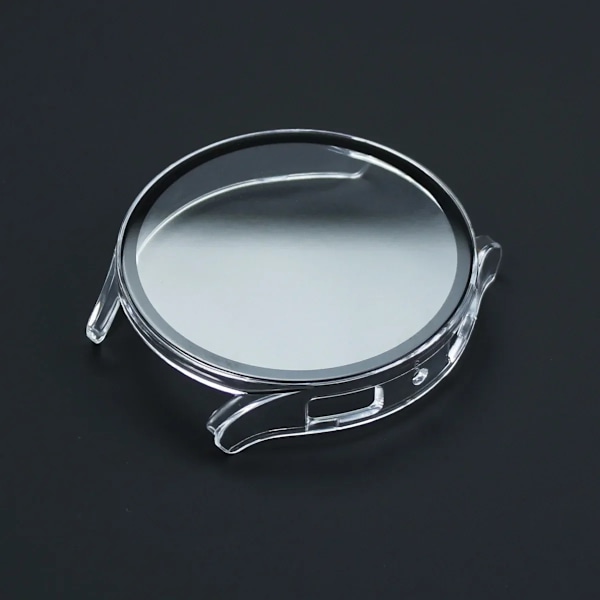 Härdat glas + Skal för Samsung Galaxy Watch 7/6/5/4 44mm 40mm Full PC bumper skärmskydd Galaxy Watch FE Tillbehör Transparent 01 Galaxy 5 4 40mm