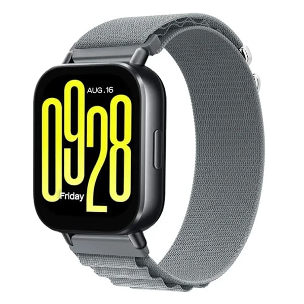 22mm 20mm Alpine Loop Armband för Redmi Watch 5 Lite Nylon Sport Andningsbart Armband Klockarmband Redmi Watch 5 Active Tillbehör Grey for width 22mm