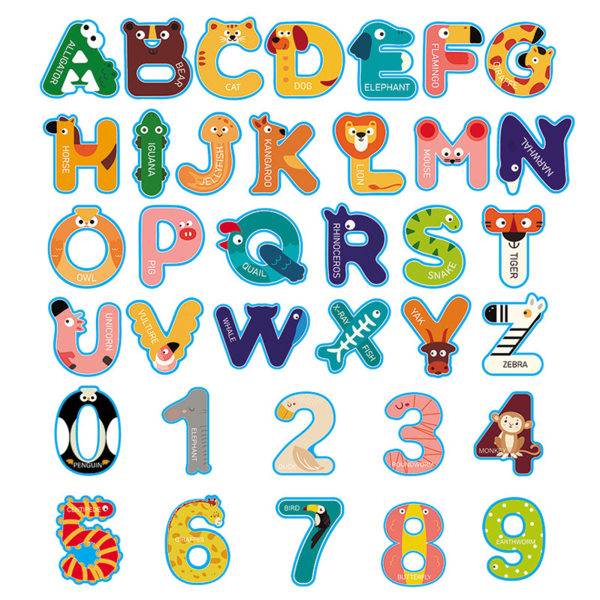 36 stycken barns badskum flytande leksaker Pedagogiska bokstäver siffror letters numbers