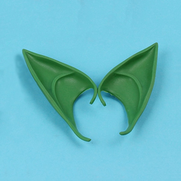 Fairy Soft Elf Fake Ears Cosplay Accessoarer Latex Angels Ears 10cm green elf ears