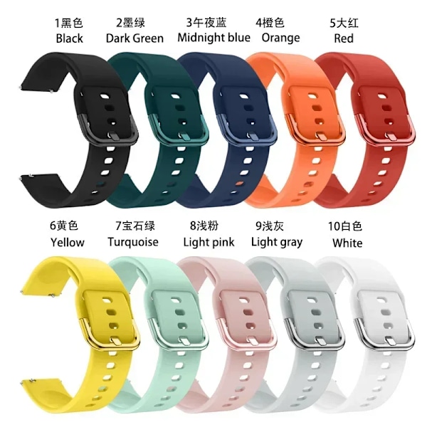 20mm Armband+Fodral för Samsung Galaxy Watch Active 2 Armbandsskydd Stötfångare för Galaxy Watch 4/5/6 40mm 44mm Skyddskåpa DGr-DGr Active 2 44mm