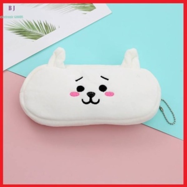 KPOP BTS BT21 Plysch tecknad djur case Panda Bear Fruit Pennväska för barn present e