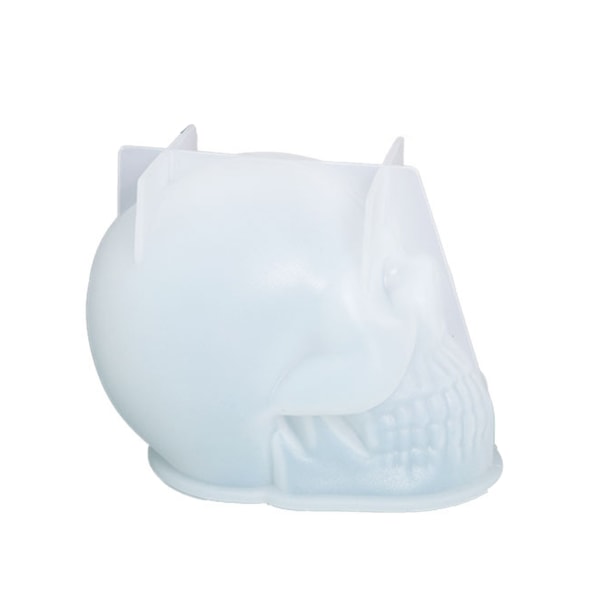 Form 3D Skull Wax Bakform Mjuk mould det-själv hantverk för aromaterapi white