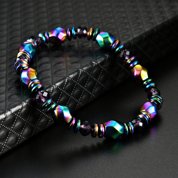 Multicolor magnet pärlor armband för kvinnor handvävda armband smycken gåva default