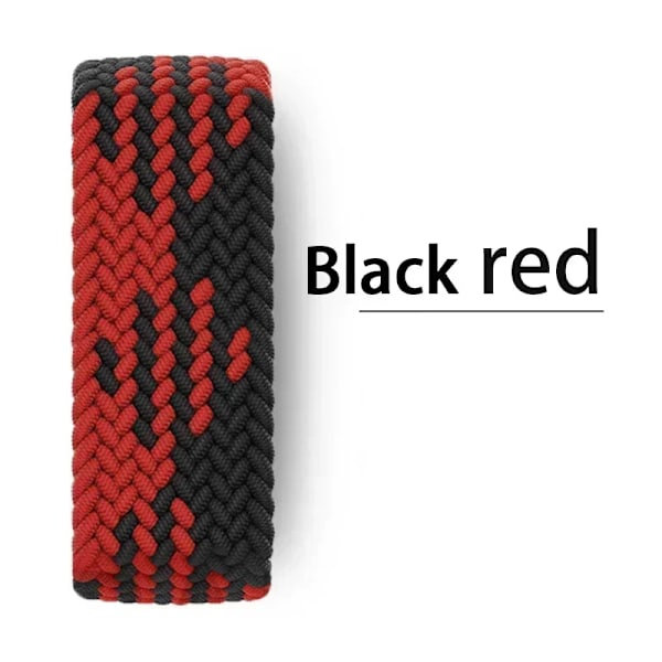 Flätat Solo Loop Armband för Apple Watch Band Nylon 49mm 45 44 41 40 38mm 42mm Correa Armband iwatch Series 9 8 7 5 SE 6 Ultra 2 B-Unity S