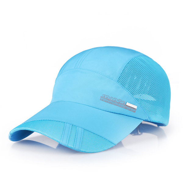 8 färger Herr Dam Justerbar Sport Löp Keps Utomhus Peaked Cap Sommar Solhatt light yellow