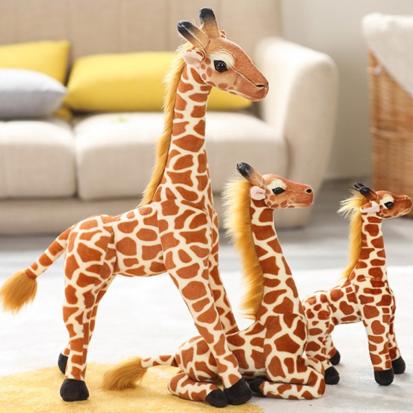 Bedårande giraff plyschdocka mjuka gossedjur Barn kramar kudde present 30/48/60 cm 30cm