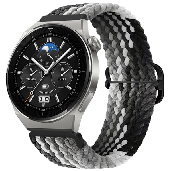 22mm 20mm Nylon Loop Armband för Huawei Watch 3/4/GT GT2 GT3 Pro 46mm 42mm Elastiskt Flätat Armband för Samsung Galaxy Watch Armband Lime green Strap width 22mm