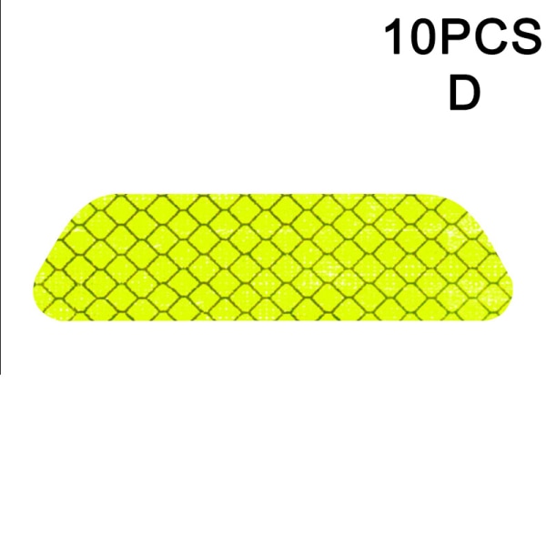 10 st Bildörrsdekal Dekal Varningstejp Reflekterande Klistermärke Reflexremsa white d