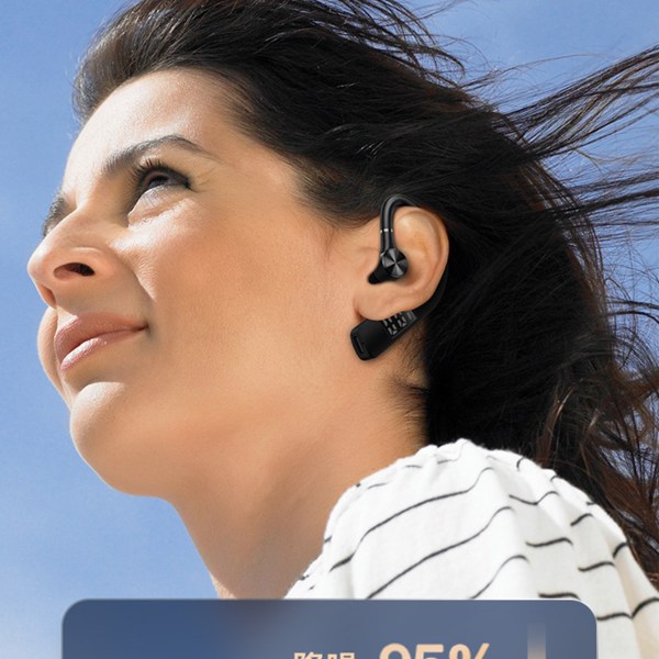 Brusreducerande on-ear-hörlurar Bluetooth-kompatibla 5.2 hörlurar för kontorsbärare white