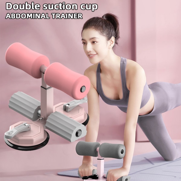 Dubbel sugkopp Push Up Rack Liten bärbar Push Up ram för att forma kroppen gray blue