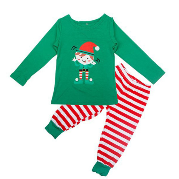 Jul familjesemester Pyjamas Matchande set Print Jul Topp nattkläder Set child 6t