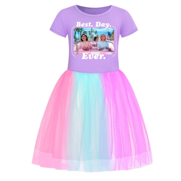 Barbie The Movie Barn- och flickkjol Star Rainbow Lace Skirt rose 2 130cm