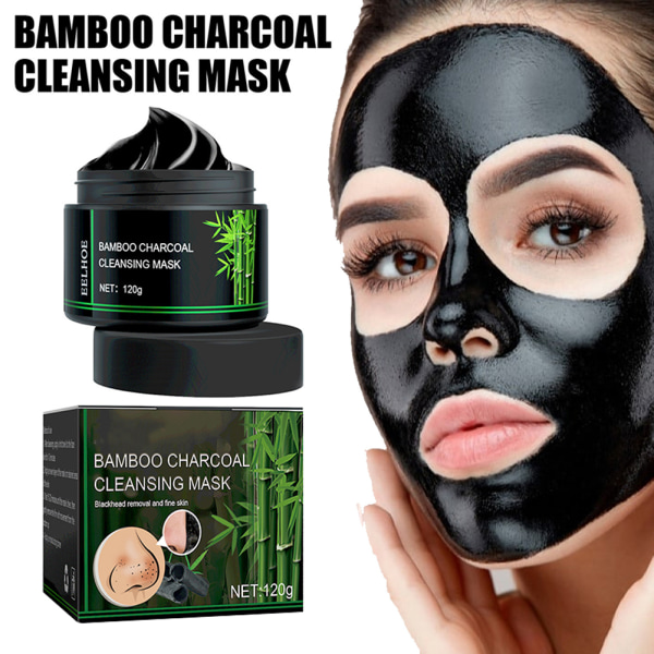60g120g Bamboo-Charcoal Cleansing Mask Borttagning av pormaskar Peel Off  Face Masque 120g f20e | 120g | Fyndiq