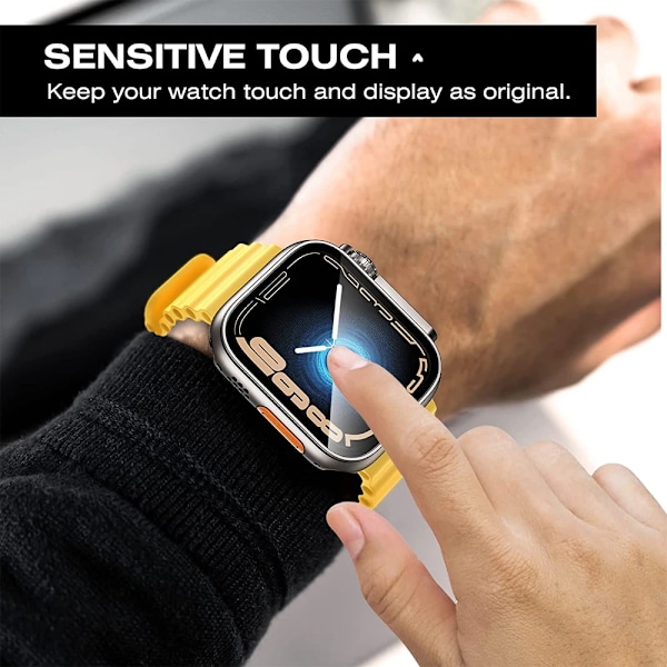 Skal till Apple Watch 46mm 42mm 45mm 40mm 44mm 41mm Skärmskydd PC-skal+Glasfilm Förvandla till Ultra Series 10 9 8 7 6 5 4 SE starlight 40mm Series 654 SE