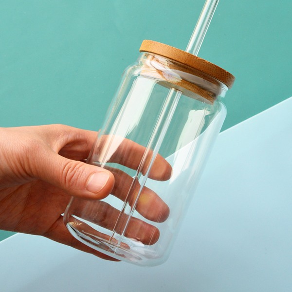 Dricksvattenflaska av glas Stor kapacitet vattenflaska för kallbryggt te iskaffe default
