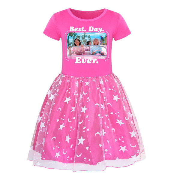 Barbie The Movie Barn- och flickkjol Star Rainbow Lace Skirt rose red 150cm