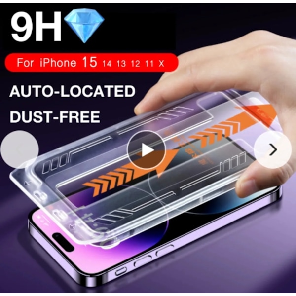 FÖR iPhone 15 14 13 12 11 XR XS Pro Max PLUS Skärmskydd Härdat Glas Telefon Med Installationskit Ta Bort Explosion magicjohn iPhone Xs Max Anti Peeping