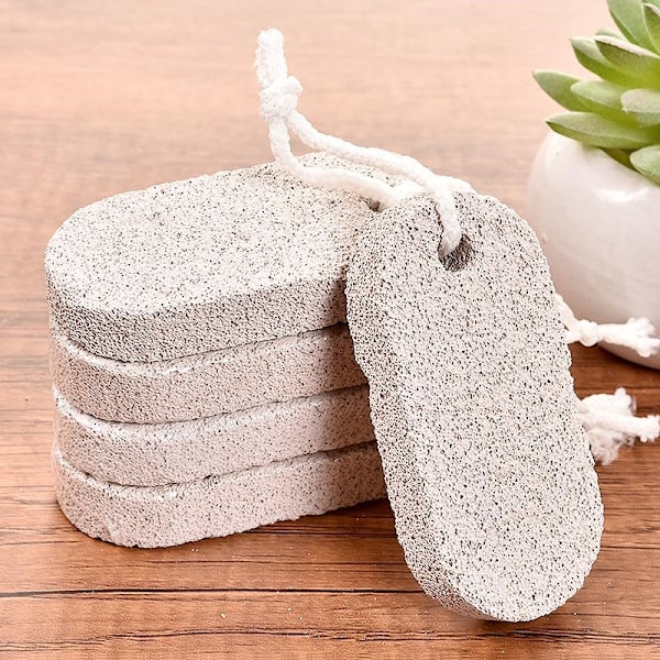 Pumice Stone EXfoliating Foot Rub Feet Comfortable Itchy Skin Gentle Pedicure Tool as show