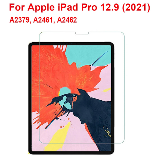 2-pack skärmskydd i härdat glas för Apple iPad Pro 12,9 tum, glas för iPad Pro 12,9 2015 2017 2018 2020 2021 2022 A2764 Pro 12.9 2021 2PCS