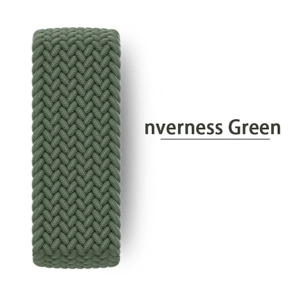Armband för Apple Watch 44mm Band 45mm 42mm 40mm 38mm 41mm Ultra 49mm Flätad Solo Loop Armband correa iwatch Series 9 SE 8 7 6 5 4inverness green M