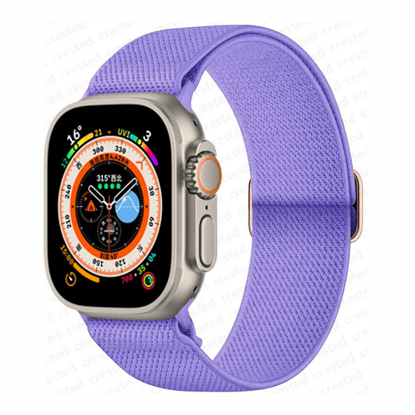 Scrunchie Armband för Apple Watch Band 45mm 44mm 40mm 41mm 42mm 46mm 49mm Elastiskt Nylonarmband iWatch serie 10 9 8 7 se Ultra 2 liac 42mm 44mm 45mm 49mm