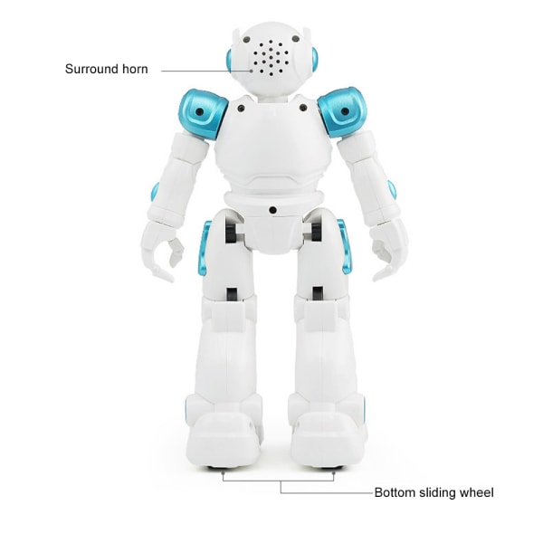 Robotleksak för pojke Smarta robotleksaker Fjärrkontroll Robotpojkar Flickor Födelsedagspresent blue
