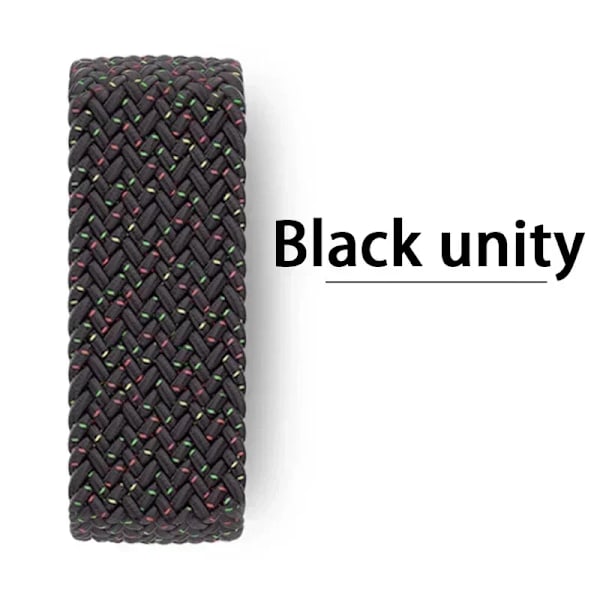 Flätat Solo Loop Armband för Apple Watch Band Nylon 49mm 45 44 41 40 38mm 42mm Correa Armband iwatch Series 9 8 7 5 SE 6 Ultra 2 B-Unity M