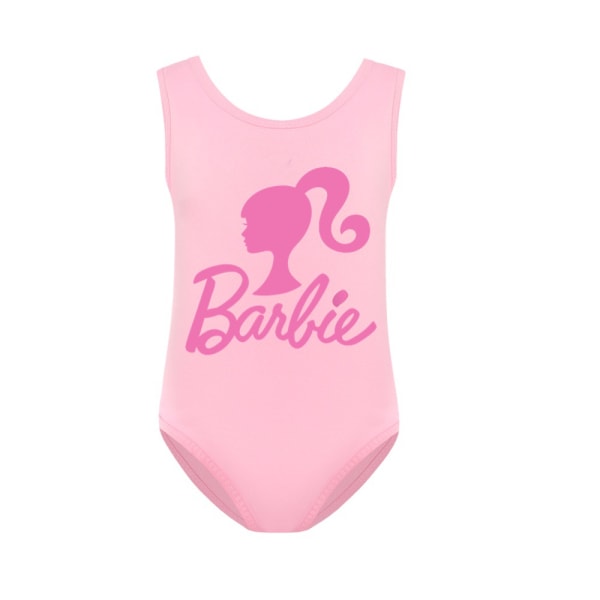 Barbie The Movie Girls' Cartoon Baddräkt Swimshat Set i ett stycke rose red 150cm