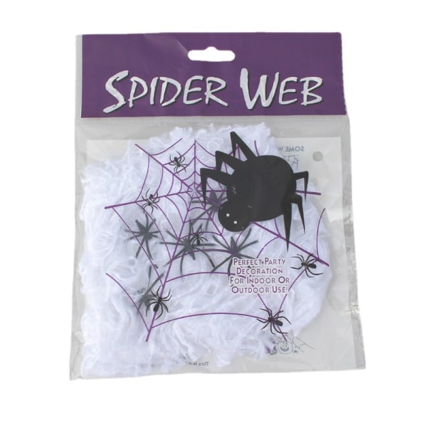 Halloween spindel bomull dekoration rekvisita Spindelnät spindel siden plast liten spindel fest layout Plastic Spider Pack of 50