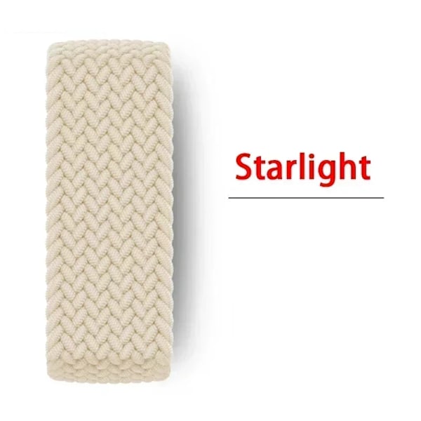 Flätat Solo Loop Armband för Apple Watch Band Nylon 49mm 45 44 41 40 38mm 42mm Correa Armband iwatch Series 9 8 7 5 SE 6 Ultra 2 Flamingo XS