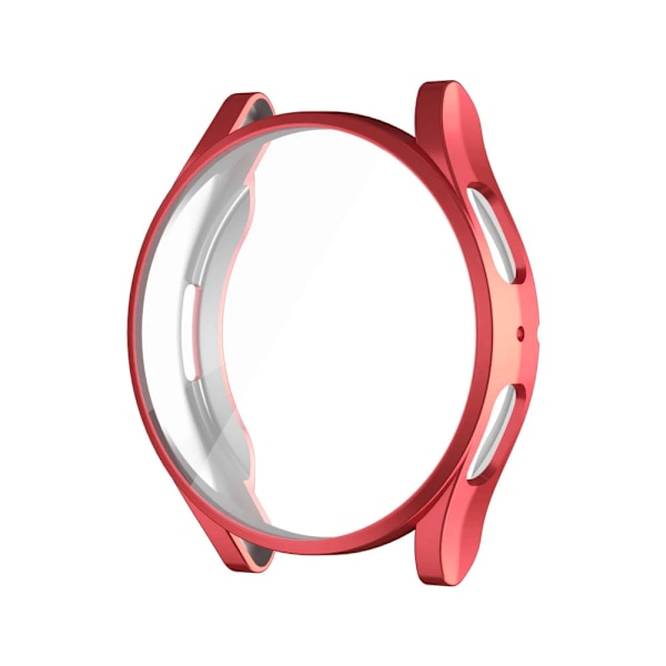 Mjukt TPU-skal för Samsung Galaxy Watch 4/5/6/7 40mm 44mm Skärmskydd Allround Skyddsfodral för Watch 6 47mm 43mm Red for Watch 4 5 40mm