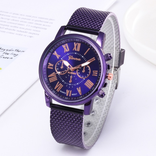 Digital Aloy Quartz Watch Robust Slitstark Casual Watch for Home Office Working Dating pink