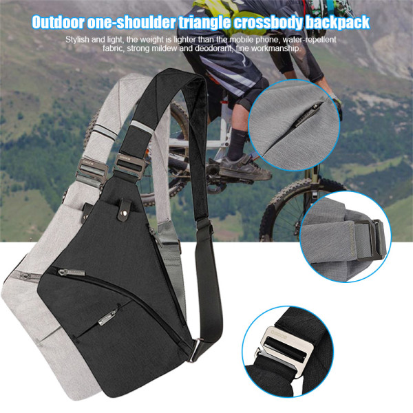 Outdoor Crossbody Axelväska Herr Messenger Bags Vattenavvisande tyg bröstväska d