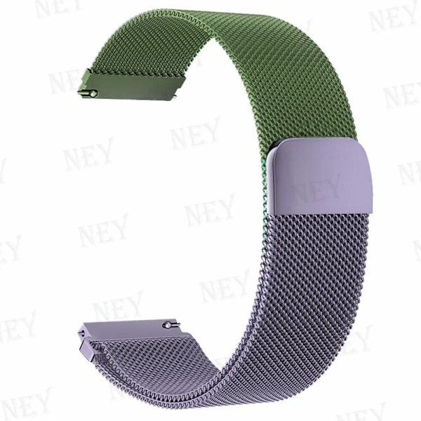 Milanese Armband för Xiaomi Redmi Watch 5 Active Metallögla Rostfritt Stål Armband Redmi Watch 5 Lite Magnetisk 20mm-22mm Armband GRE purple 24 Redmi Watch 5 Lite